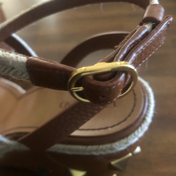 NIB $1150 Valentino Garavani Roman Stud Quilted Wedge Espadrilles in size 8/38! - Picture 12 of 15